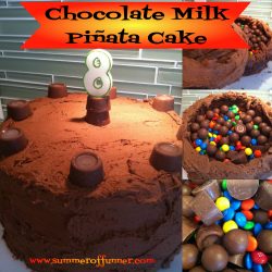 Chocolate Milk Pinata Cake