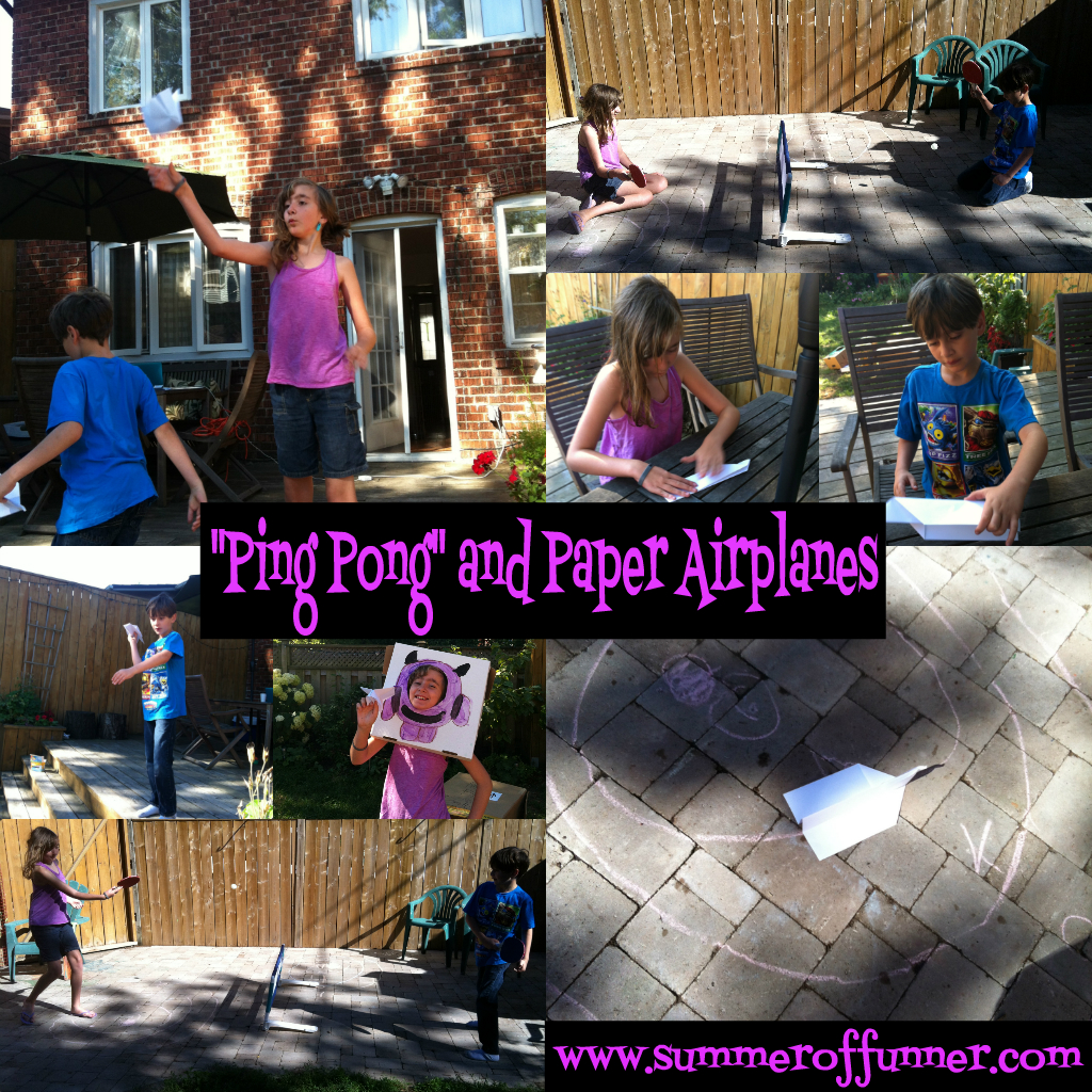 Ping Pong and Paper Airplanes Simple Outdoor Fun for Kids