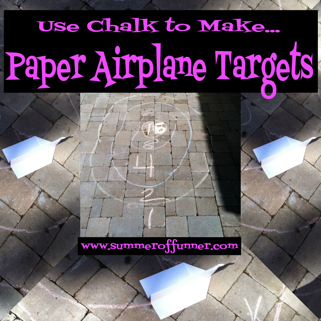 Use Chalk to Make Paper Airplane Targets