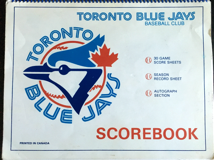 my blue jays scorebook